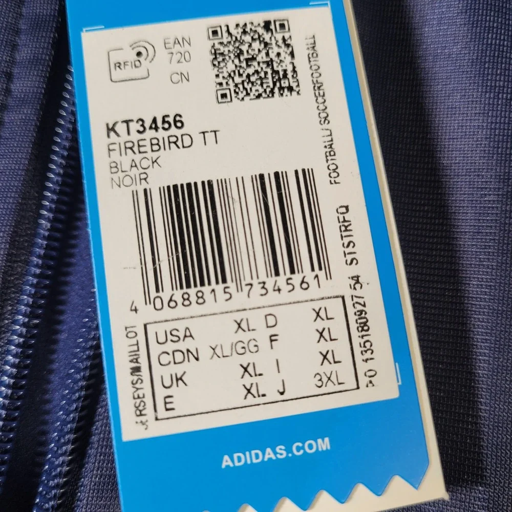 Adidas Oasis Firebird Track Jacket Mens XL Navy Blue Live 25 Reunion KT3456